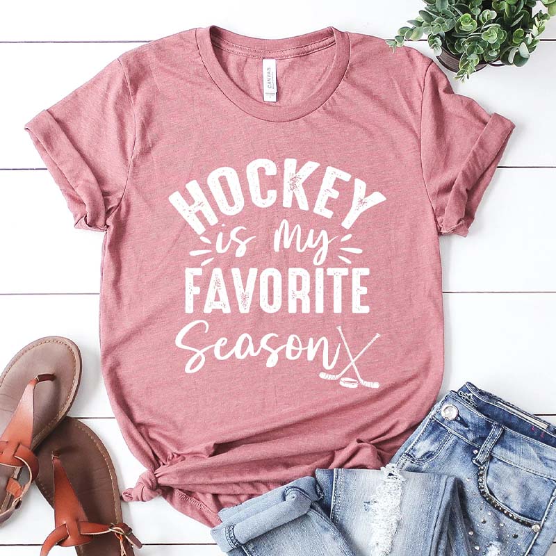 Funny Hockey Is My Favorite Season T-Shirt
