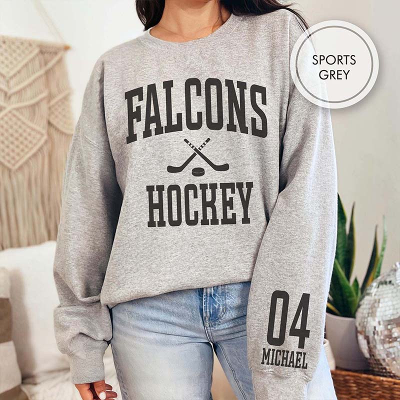 Personalized Hockey Mom Sports Sweatshirt
