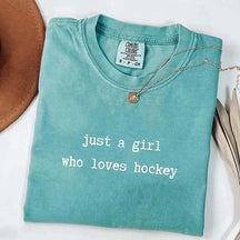 Just a Girl Who Loves Hockey T-Shirt