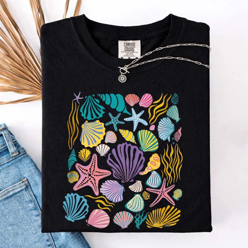 Vintage Seashells Ocean T-Shirt