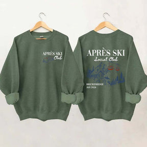 Retro Ski Lodge Warm Winter Sweatshirt