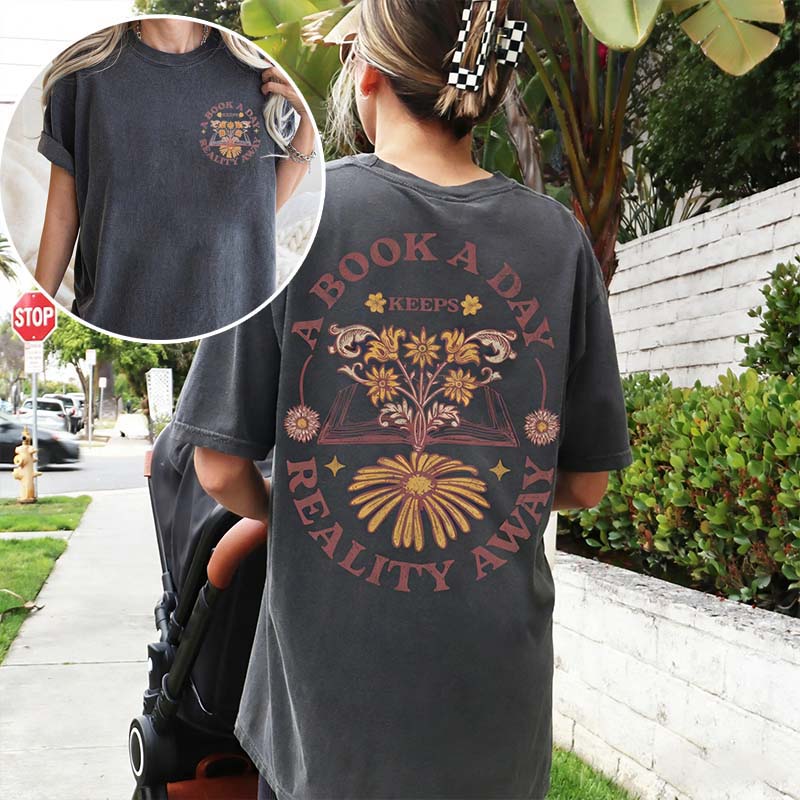 A Book a Day Bookish Reader T-Shirt