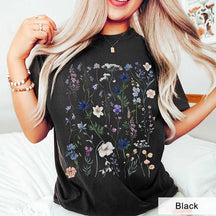 Comfort Colors Botanical WildFlowers Wildlife T-Shirt