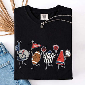 Team Matching Football Doodle T-Shirt