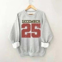 Retro December 25 Christmas Sweatshirt