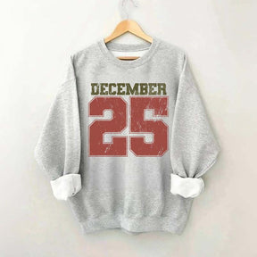Retro December 25 Christmas Sweatshirt
