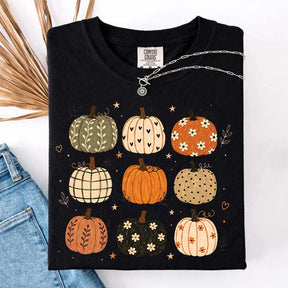 Boho Pumpkin Harvest Season Halloween T-Shirt