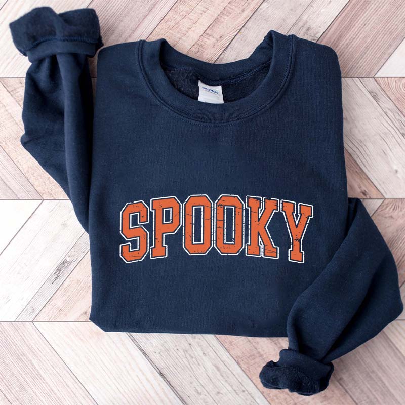 Retro Orange Stay Spooky Sweatshirt