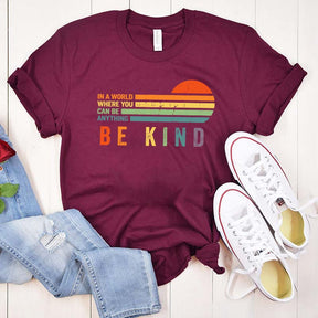 Retro Be Kind Rainbow T-Shirt