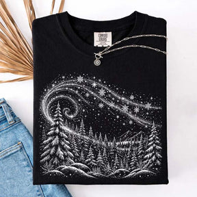 Vintage Winter Forest Trees T-Shirt