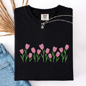 Cute Minimalist Tulip T-Shirt
