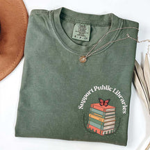 Comfort Colors Support Public Libraries Bookworm T-Shirt