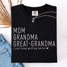 Mom Grandma Great-Grandma Pregnancy Announcement T-Shirt