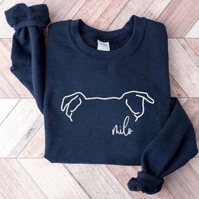 Custom Pitbull Mom Ears Sweatshirt