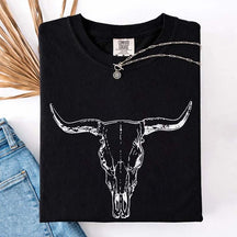 Comfort Colors Boho Cow Skull T-Shirt