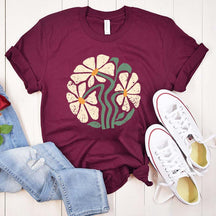 Boho Botanical Daisy Lover T-Shirt