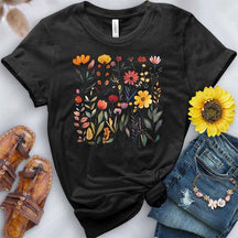 Floral Pink Flowers Printed T-Shirt