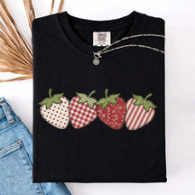 Vintage Strawberry Printed T-Shirt