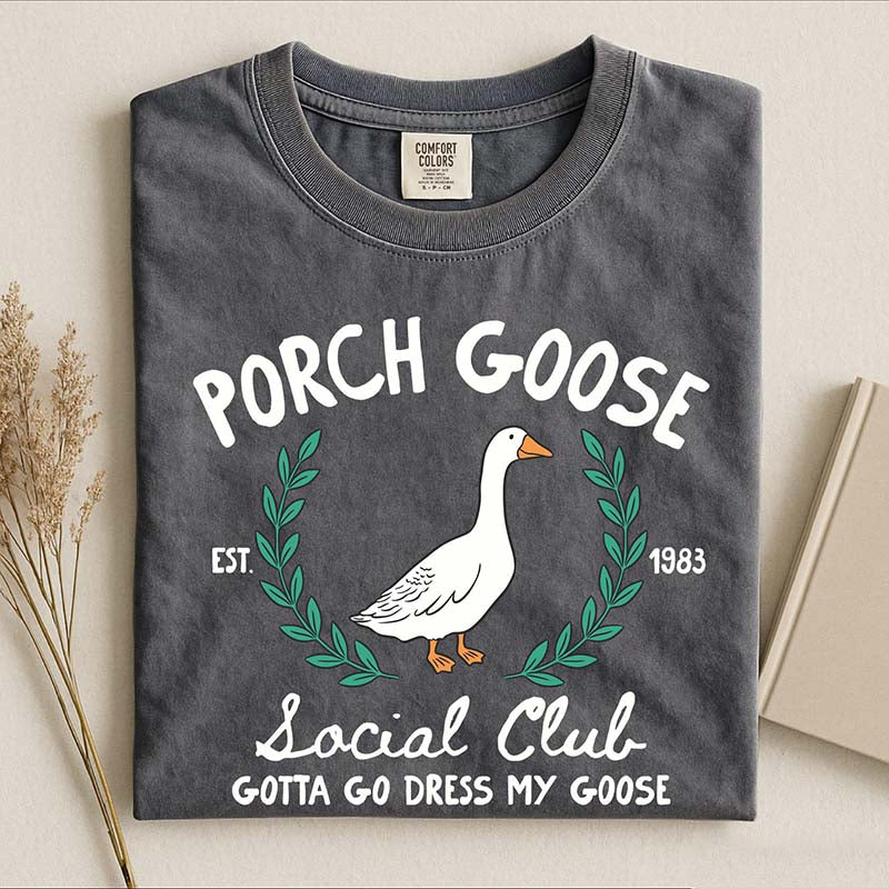 Porch Goose Social Club Est 1983 T-Shirt