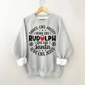 Shine Like Rudolph Heathered Sweatshirt