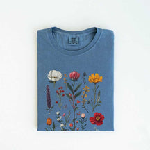Boho Wildflowers Whimsigoth Cottagecore Floral  T-Shirt