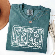 Motherhood Is Kingdom Work Religious Mama T-Shirt