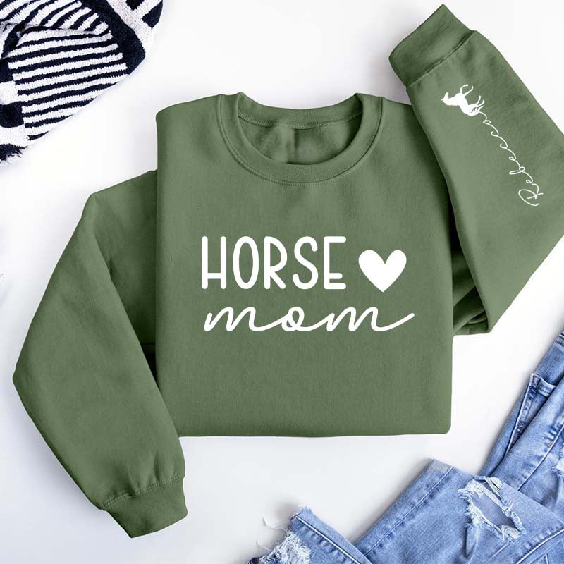 Custom Horse Mom Sweatshirt