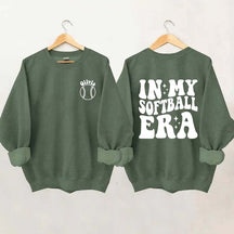 Personalized In My Softball Era Sweatshirt