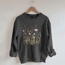 Pressed Flowers Watercolor floral Gender Sweatshirt