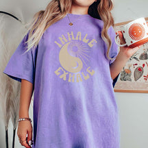 Ying Yang Yoga Just Breathe T-Shirt
