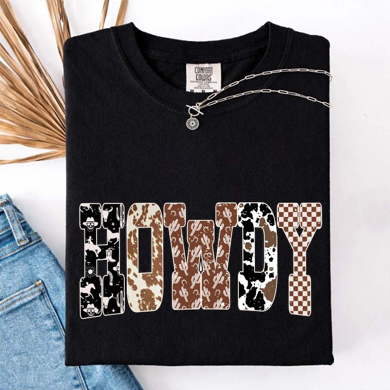 Comfort Colors Howdy Cowgirl Cute T-Shirt