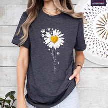 Dog Mom Daisy Flower T-Shirt