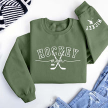Hockey Mom Kids Name Sweatshirt