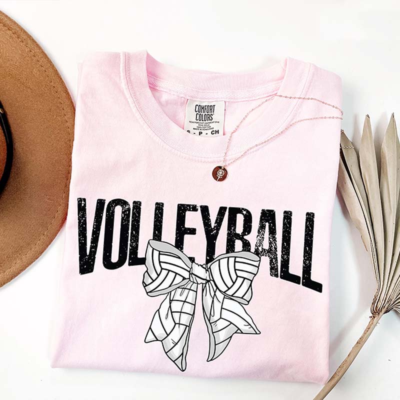 Retro Volleyball Bow T-Shirt