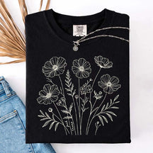 Comfort Color Flowers Lover GIfts T-Shirt