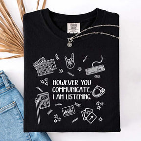 Everyone Communication Speechie AAC Bcba Aba T-Shirt