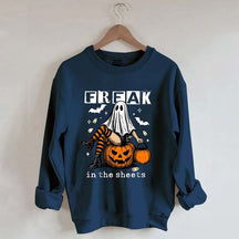 Funny Freak In The Sheets Ghost Girl Sweatshirt
