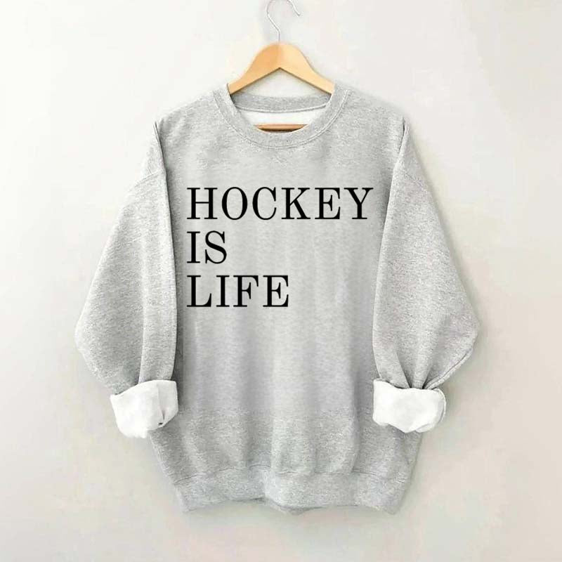 Hockey Is Life Minimalist Sweatshirt