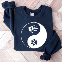 Yin and Yang Dog Paw Sweatshirt