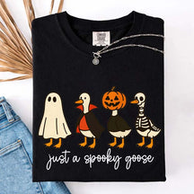 Cute Just a Spooky Goose Halloween T-Shirt