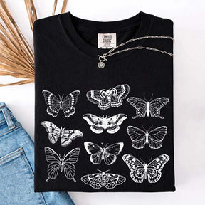 Vintage Butterfly and Moth Minimalist T-Shirt