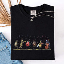 Vintage Insect Music Graphic T-Shirt