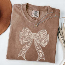 Comfort Colors Lace Bow T-Shirt