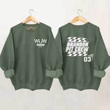 Personalized Pit Crew Racing Sweatshirt