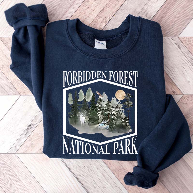 Retro Funny Forbidden Forest National Park Sweatshirt
