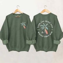 Beachy Backprint Bible Verse Sweatshirt