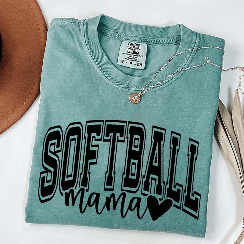 Softball Mama Comfort Color T-Shirt