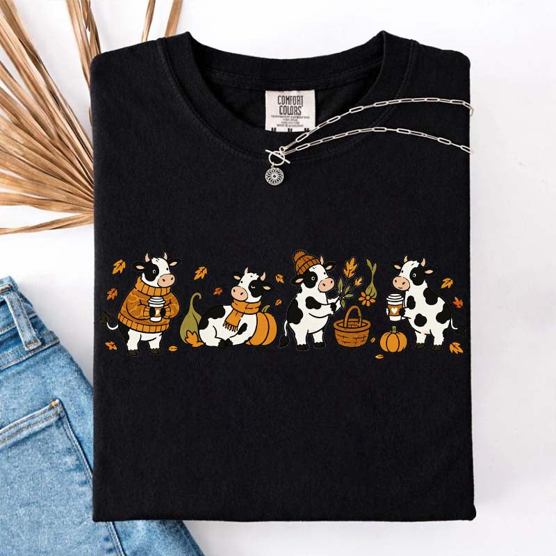 Pumpkin Patch Cozy Season Fall October T-Shirt