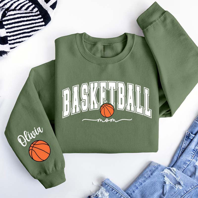 Personalized Basketball Mom Sweatshirt