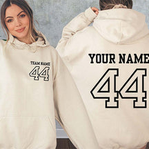 Custom Front And Back Football Hoodie